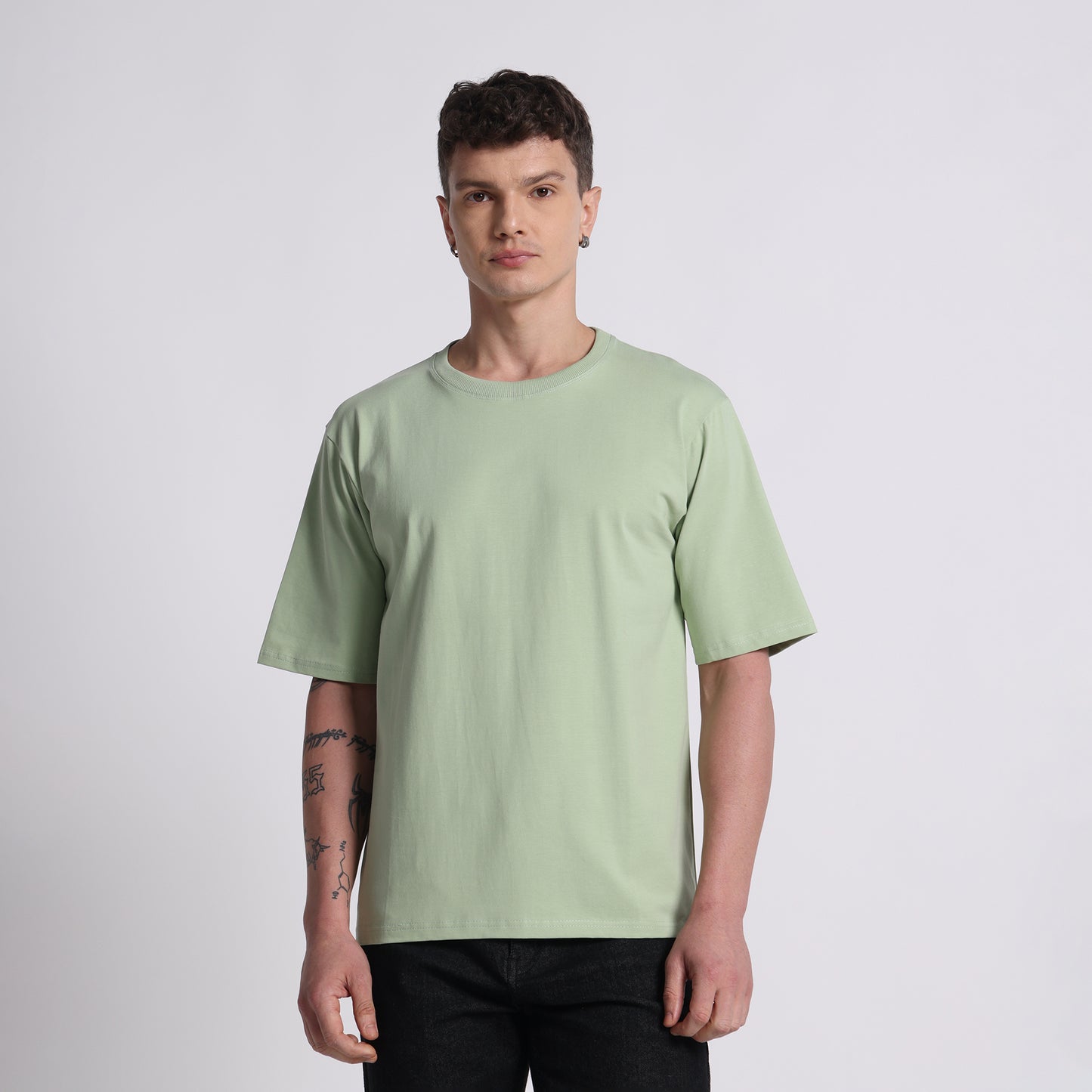 Oversized Cotton T-Shirt – Mint Green | Breathable & Timeless Style | Mint Green