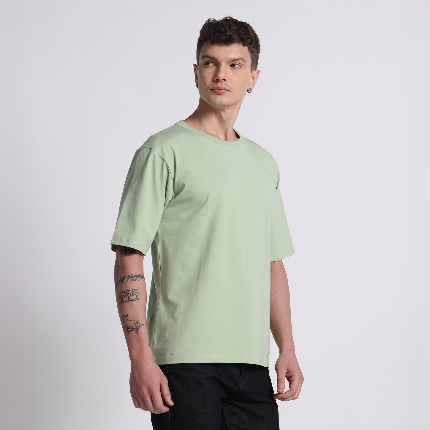 Oversized Cotton T-Shirt – Mint Green | Breathable & Timeless Style | Mint Green