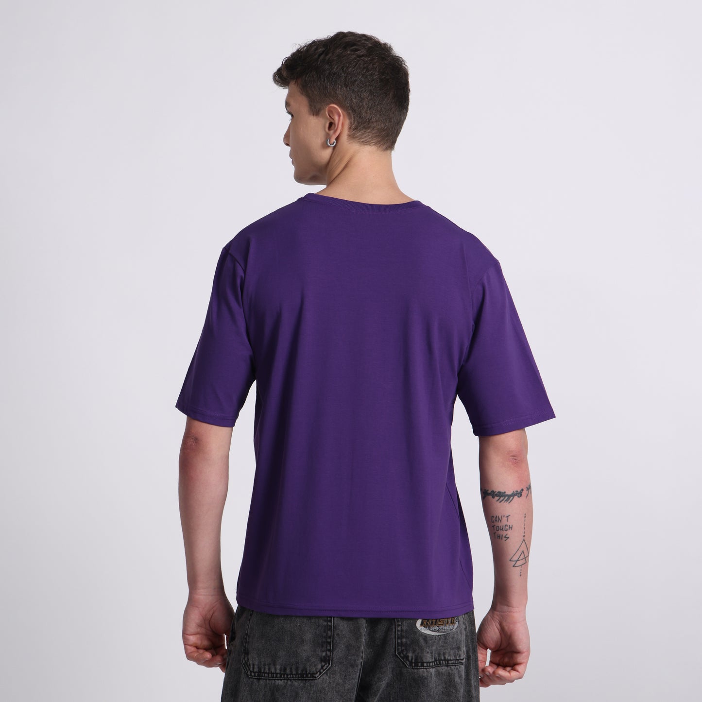 Oversized Cotton T-Shirt – Galaxy Purple | Bold & Breathable Comfort