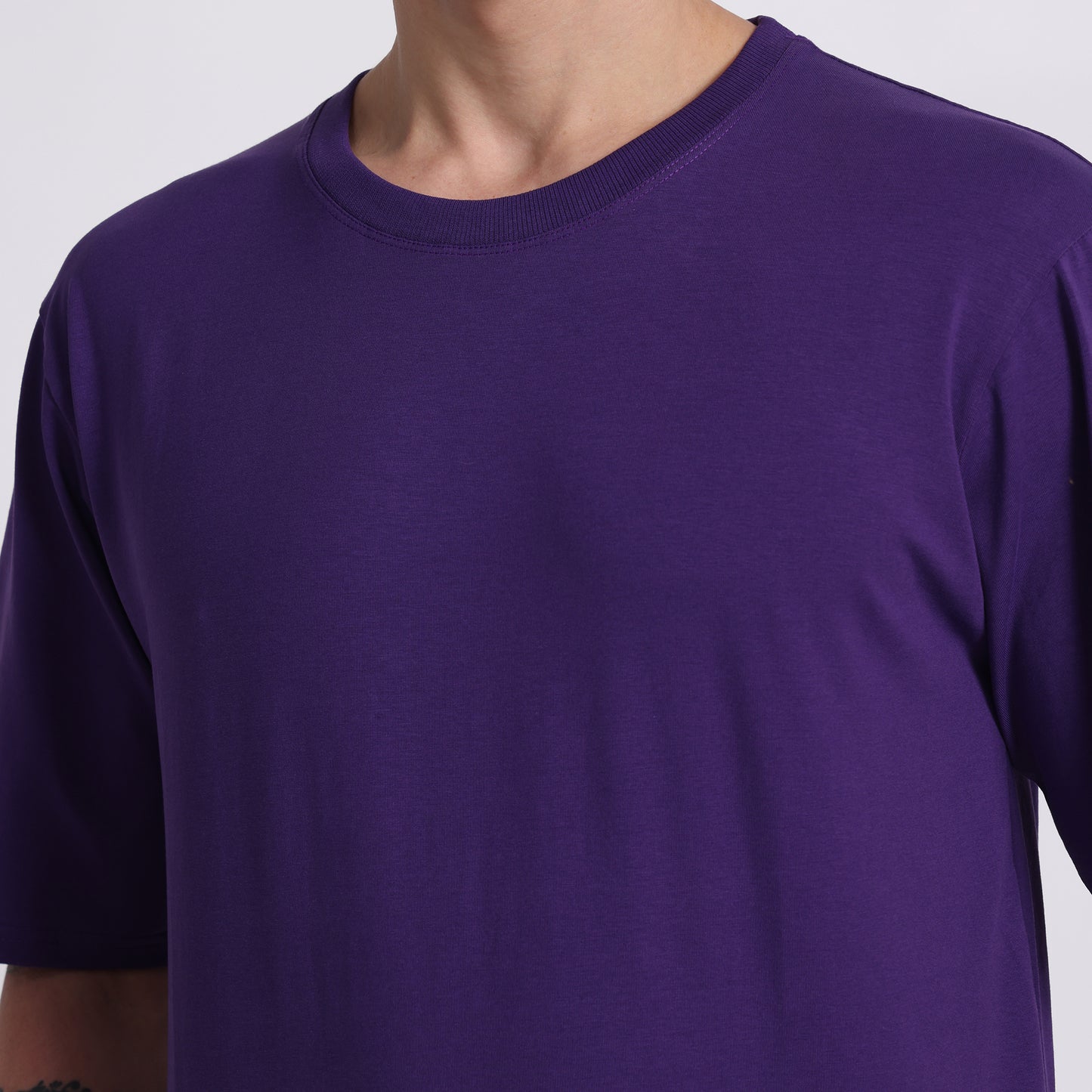 Oversized Cotton T-Shirt – Galaxy Purple | Bold & Breathable Comfort
