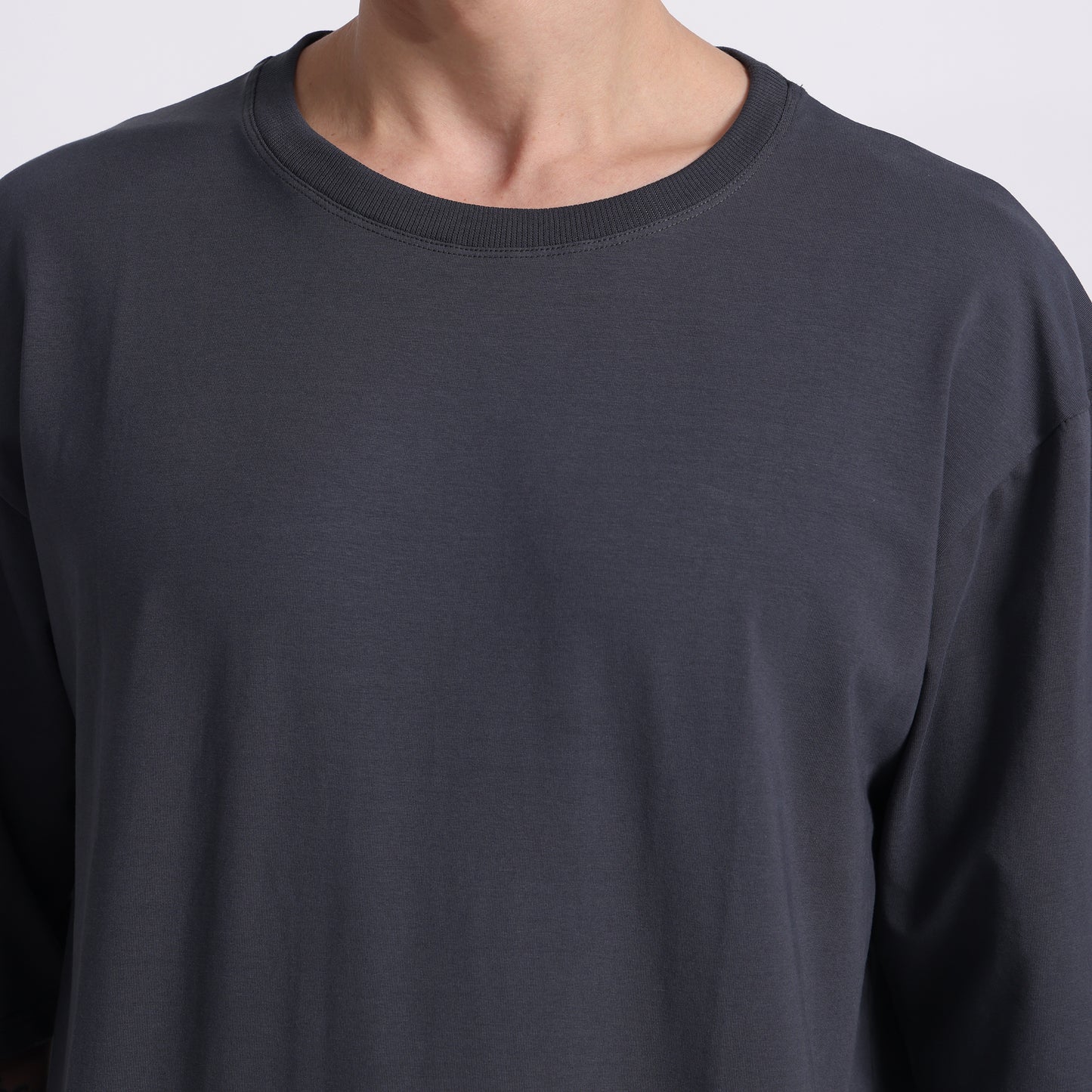Oversized Cotton T-Shirt – Storm Slate | Bold & Breathable Comfort