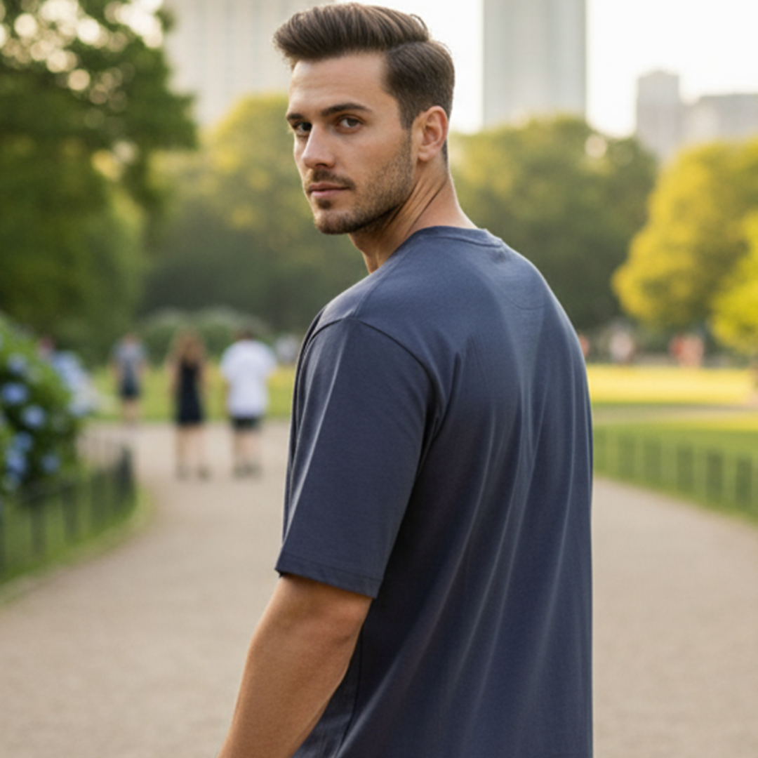 Main Shunya Pe Savaar Hoon T-Shirt for Men – Spiritual Hindi Quote Oversized Tee