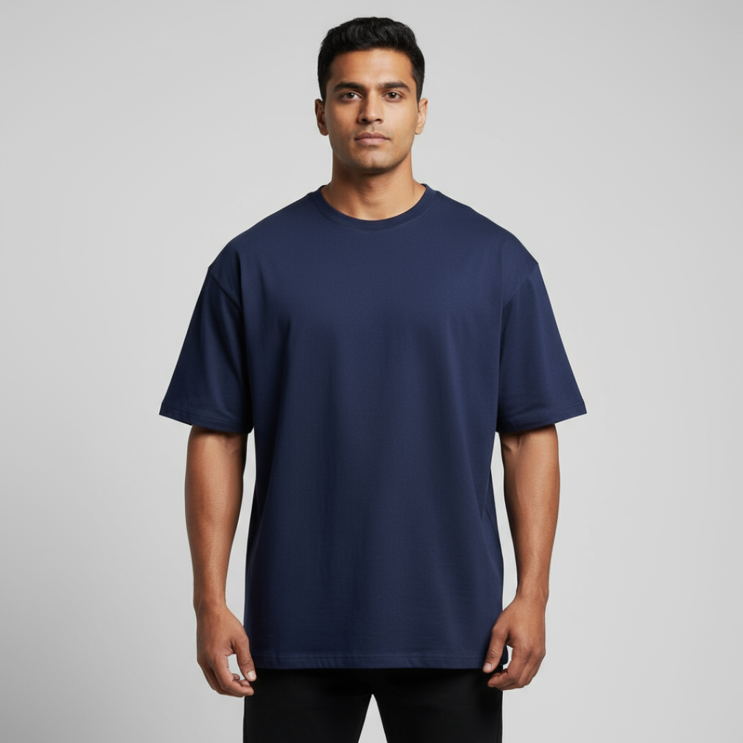 Trust The Process Oversized Graphic T-Shirt – Motivational Streetwear Tee for Men, Grey