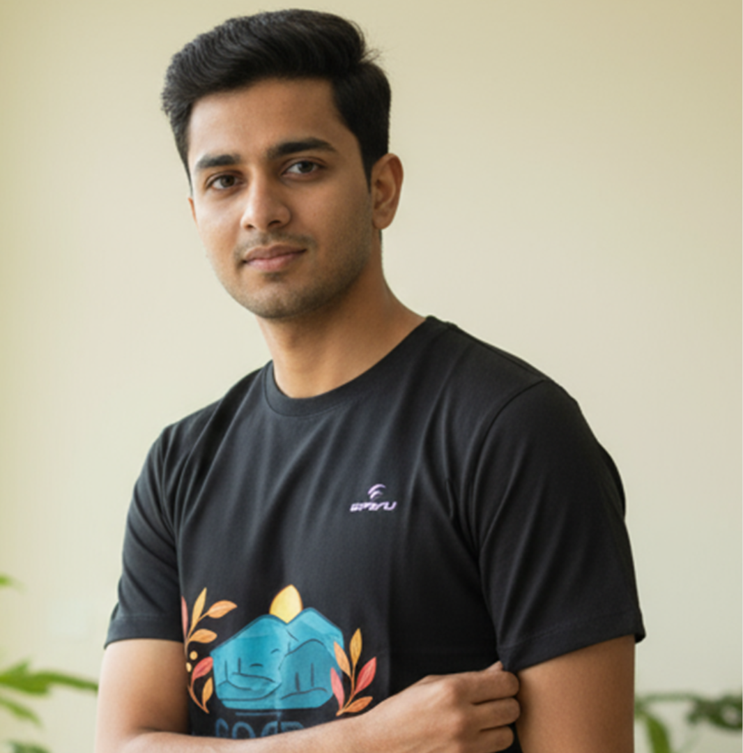 Coorg State of Mind Graphic Regular T-Shirt – Travel-Inspired Pure Cotton Tee for Men