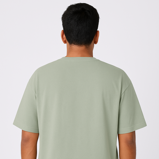 Epivu Positive Mind Inspirational T-Shirt, Oversized Comfort Fit, Premium Soft Fabric, Sage Green