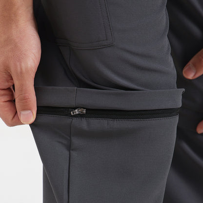 Men’s Convertible Trekking Cargo Pants – Premium Outdoor Hiking & Travel Wear, Grey