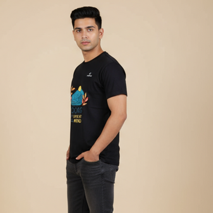 Coorg State of Mind Graphic Regular T-Shirt – Travel-Inspired Pure Cotton Tee for Men