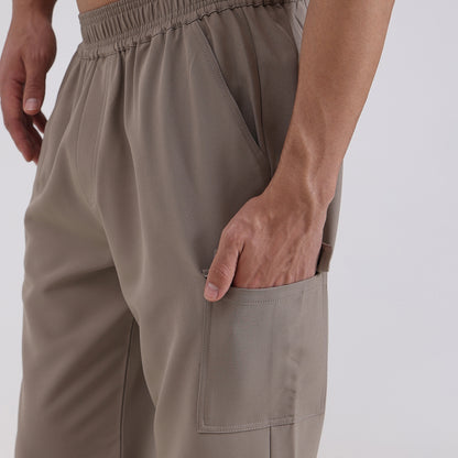 Men’s Convertible Trekking Cargo Pants – Premium Outdoor Hiking & Travel Wear, Beige